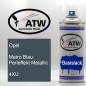 Preview: Opel, Metro Blau Perleffekt Metallic, 4XU: 400ml Sprühdose, von ATW Autoteile West.